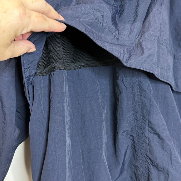 Cole Haan Nylon Rubberized Pocket Windbreaker Jacket Navy Women's Size Small NWT - Picture 11 of 13